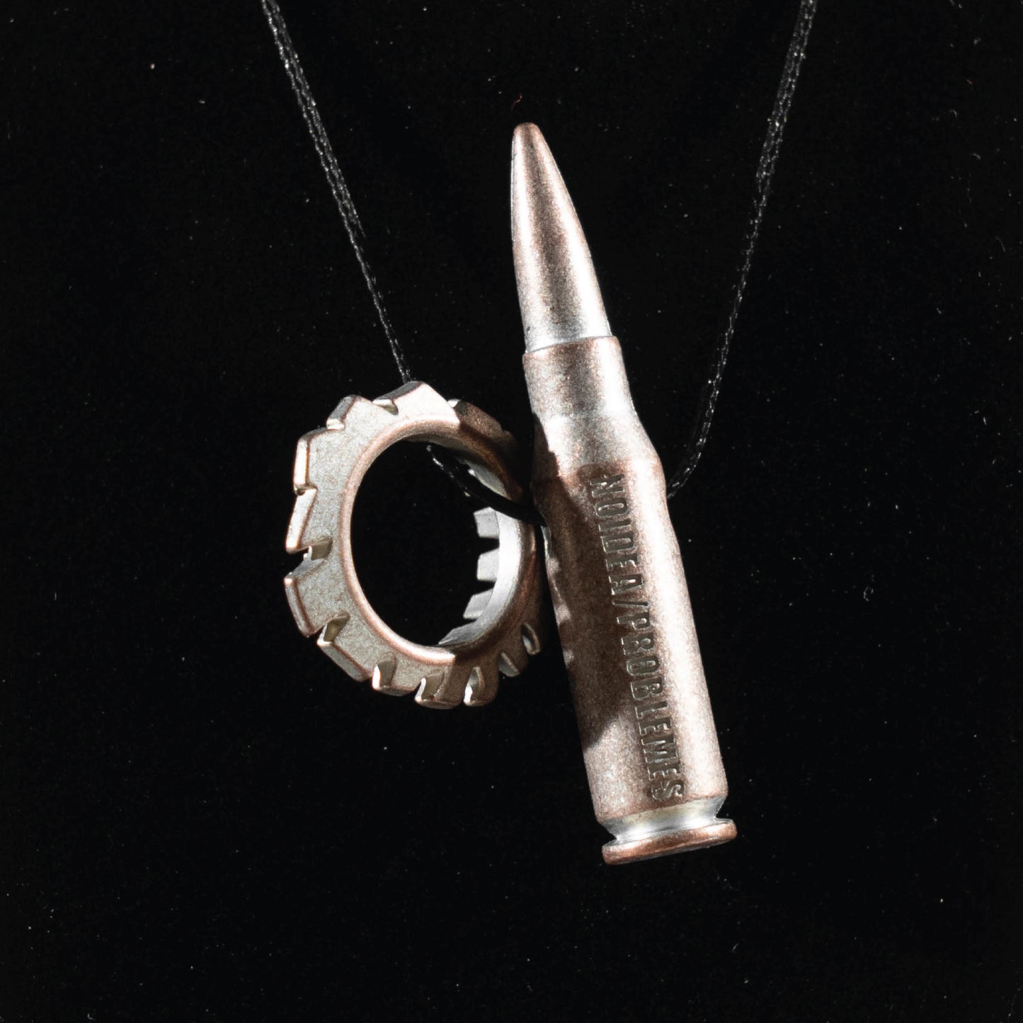 BULLET + HOLE NECKLACE