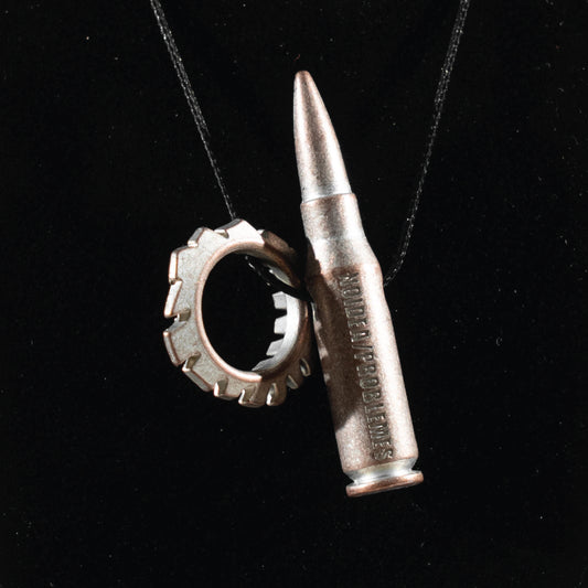 BULLET + HOLE NECKLACE