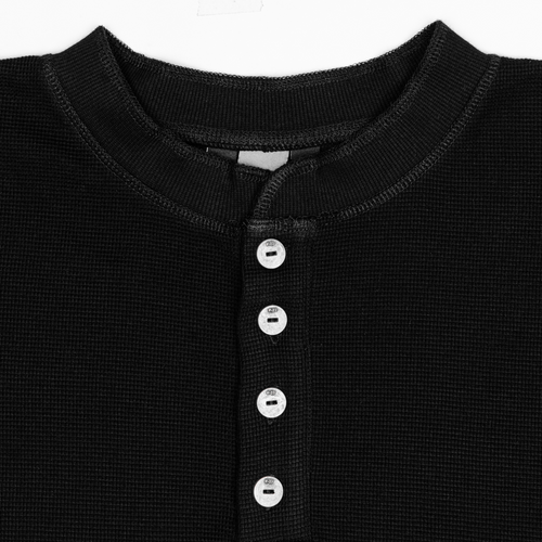 [PRE-ORDER] 626 HENLEY L-S SHIRT - BLACK