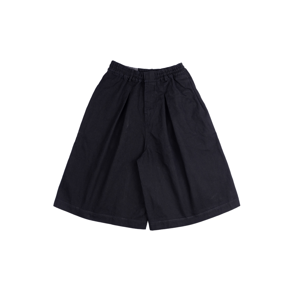 ASYMMETRICAL JORTS - BLACK