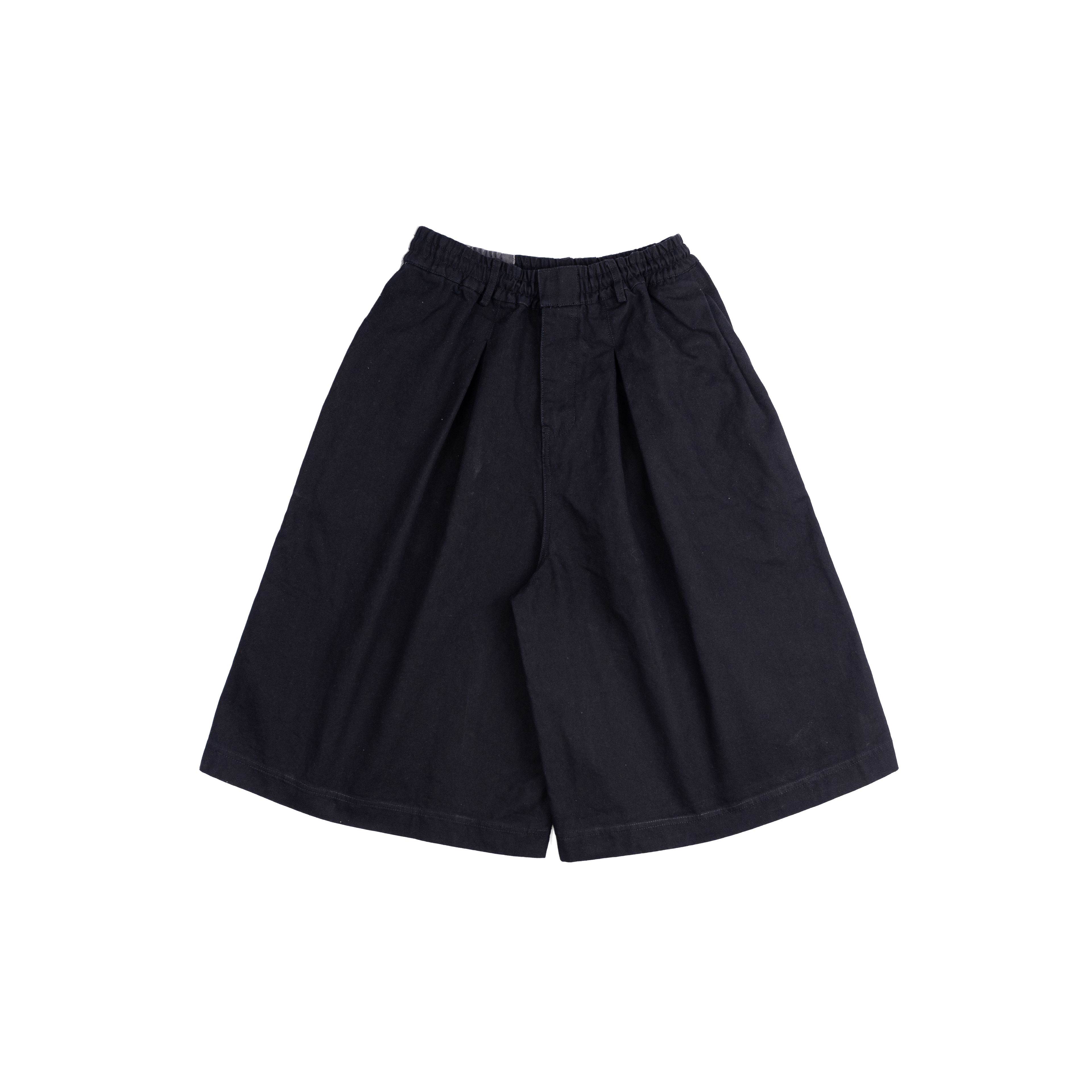 ASYMMETRICAL JORTS - BLACK