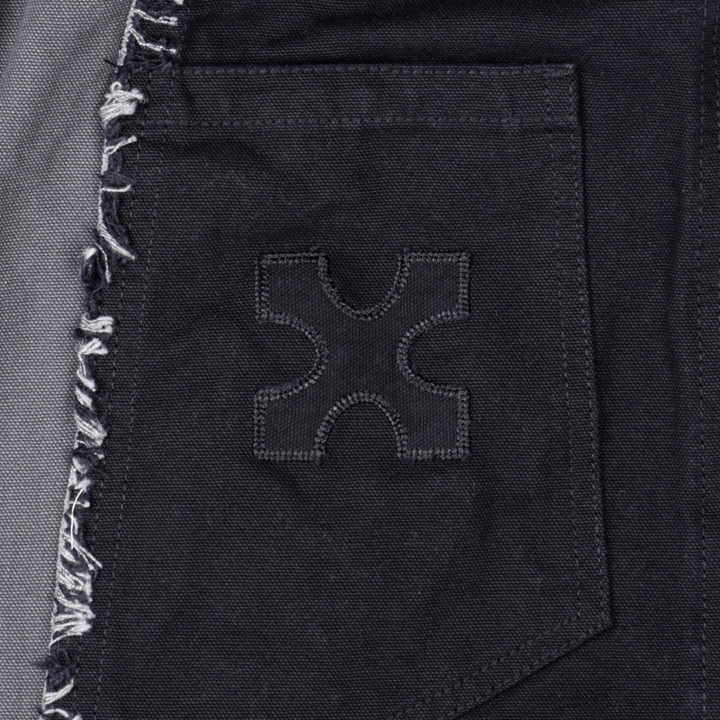 ASYMMETRICAL JORTS - GREY