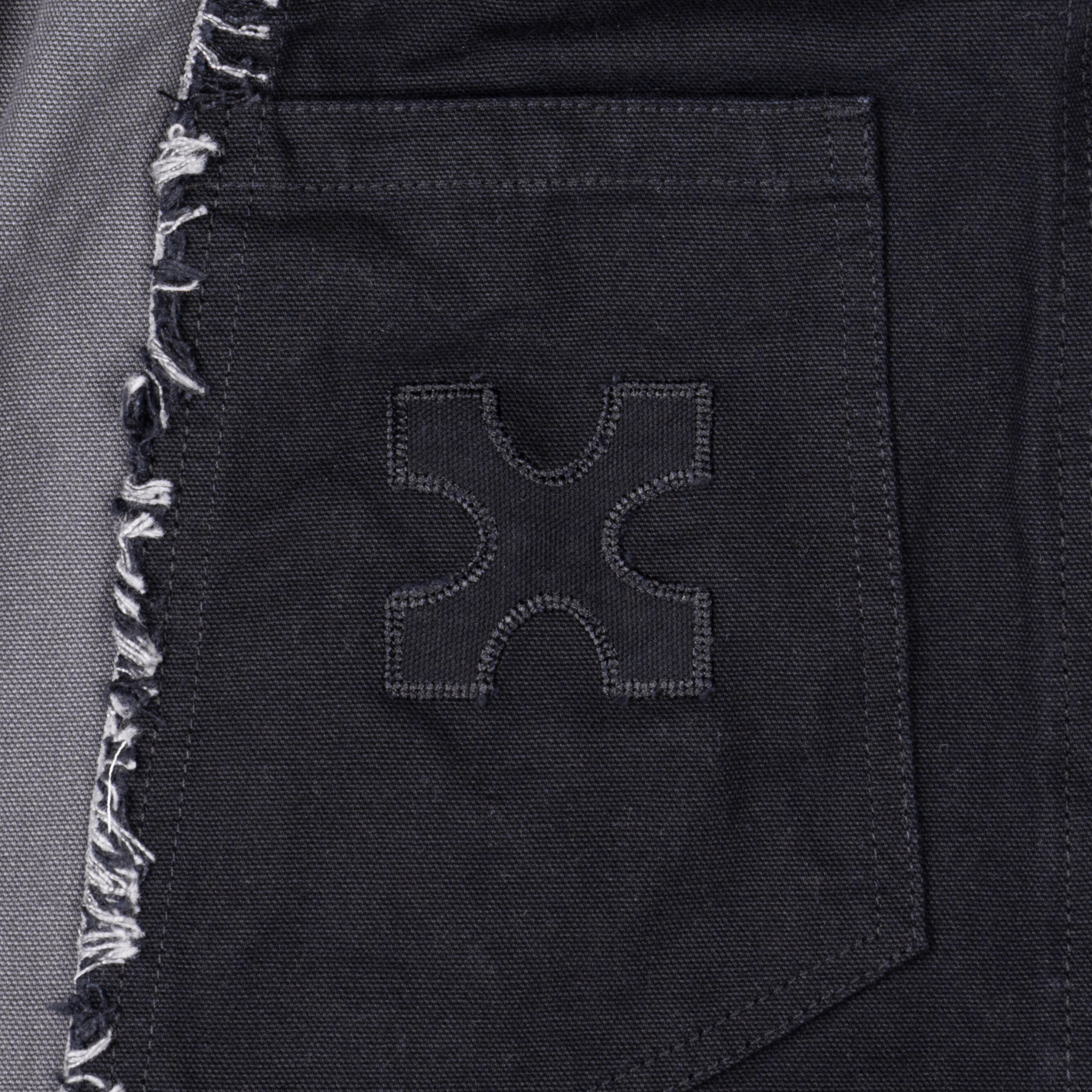 ASYMMETRICAL JORTS - GREY
