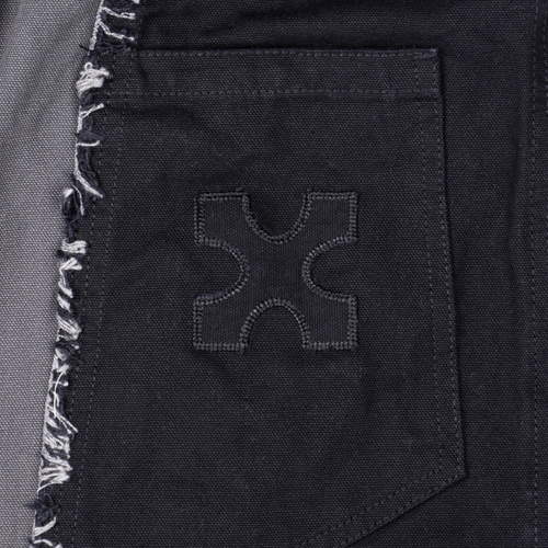 ASYMMETRICAL JORTS - GREY
