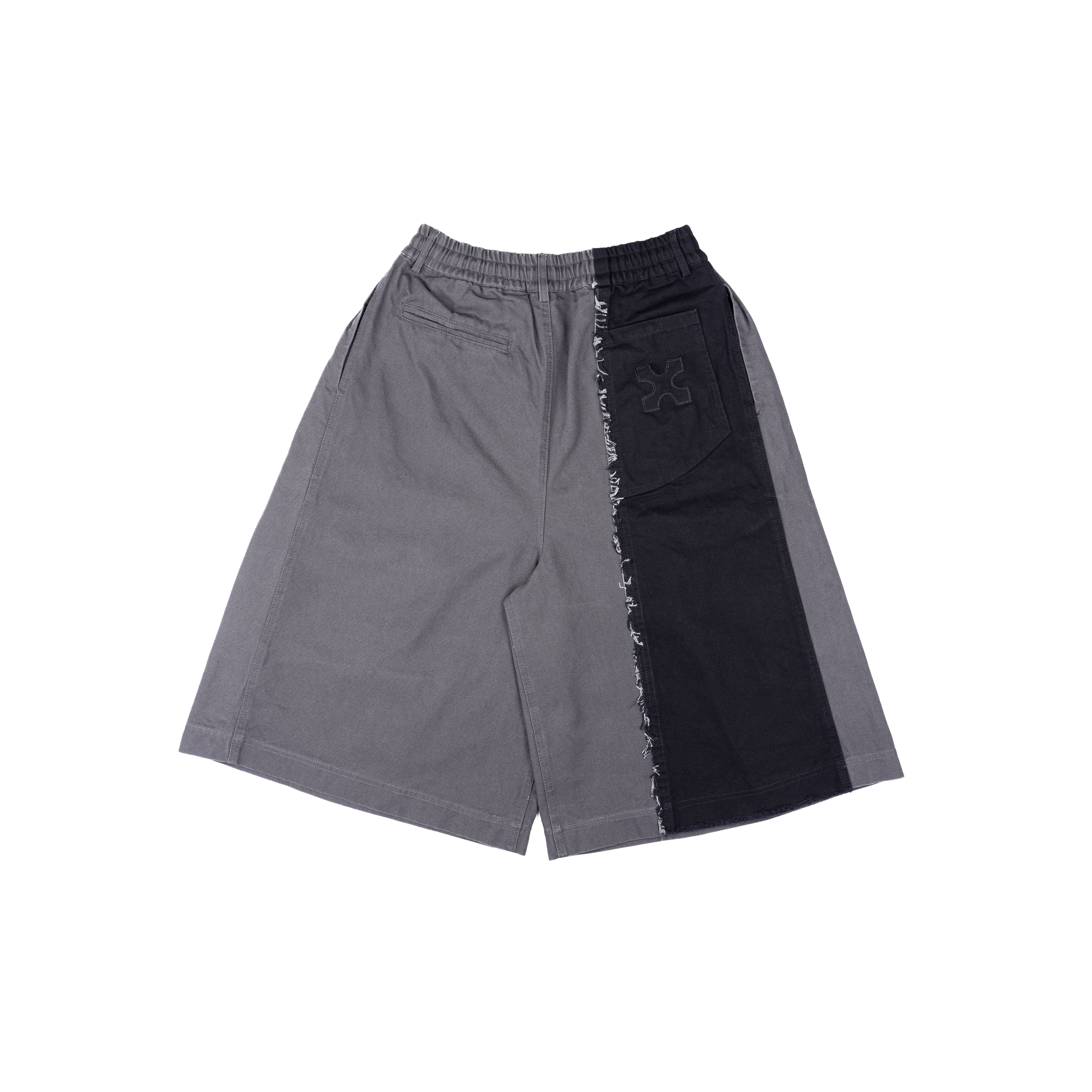 ASYMMETRICAL JORTS - GREY