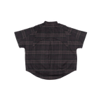 MANDARIN BACK PLEATED SHIRT - FLANNEL