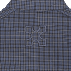 MANDARIN BACK PLEATED SHIRT - CHECKERED
