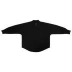 MANDARIN COLLAR L/S SHIRT - BLACK