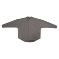 MANDARIN COLLAR L/S SHIRT - GREY