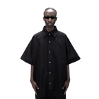 DETACHABLE S-S SHIRT - BLACK