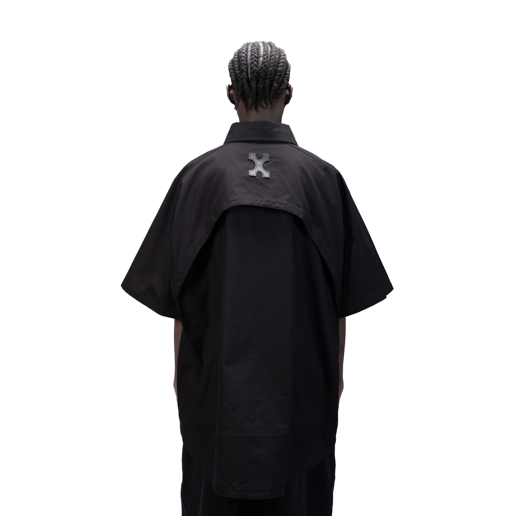 DETACHABLE S-S SHIRT - BLACK