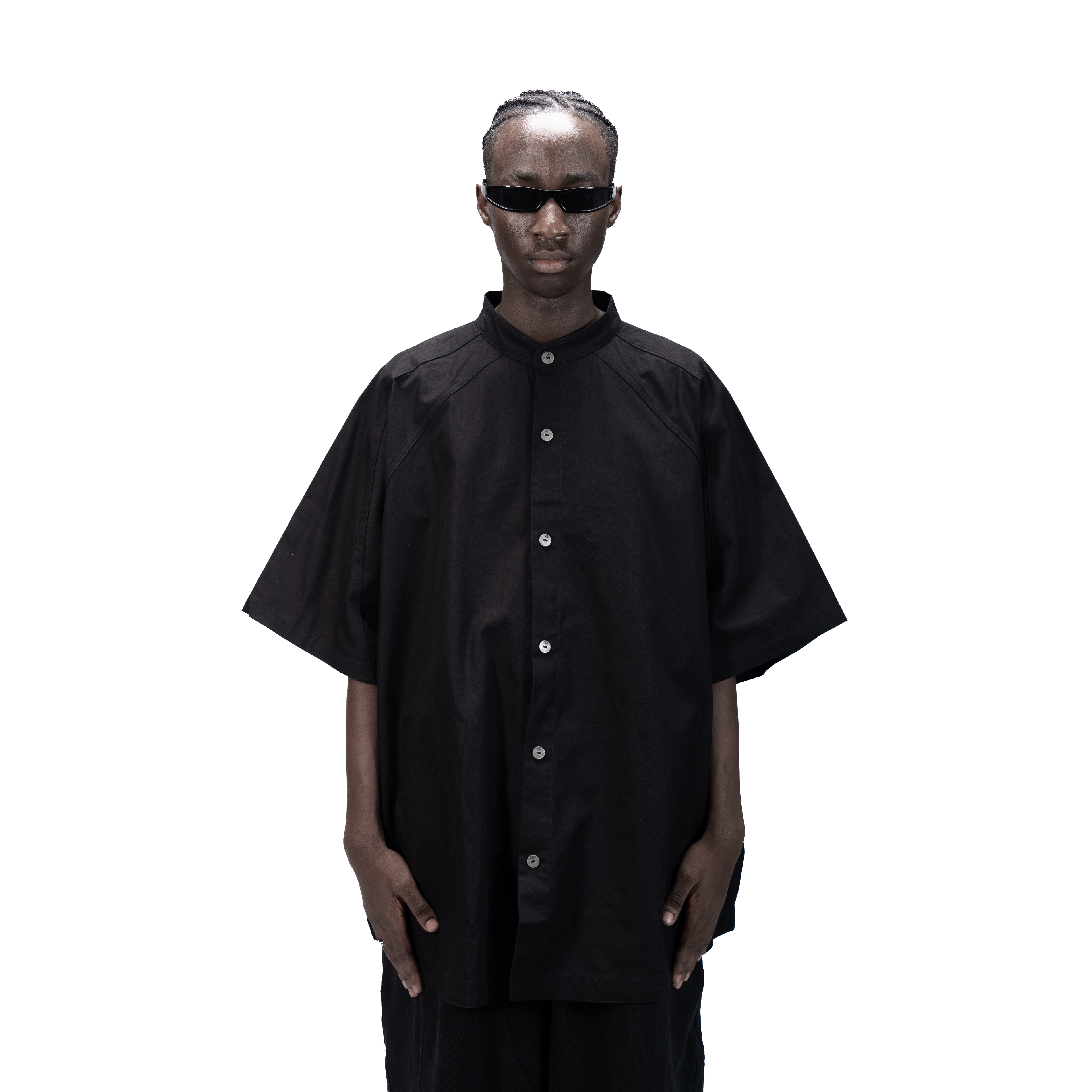 DETACHABLE S-S SHIRT - BLACK