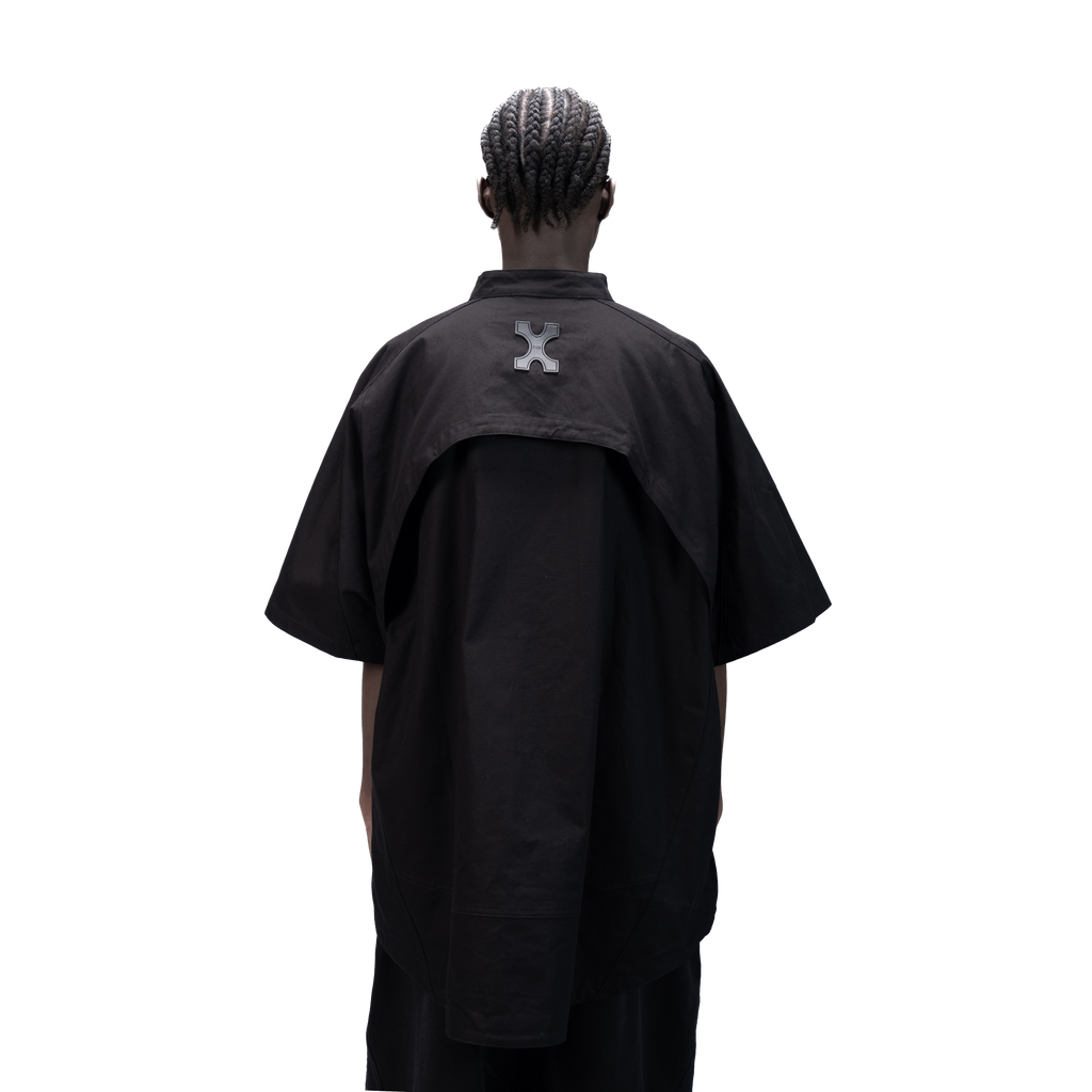 DETACHABLE S-S SHIRT - BLACK