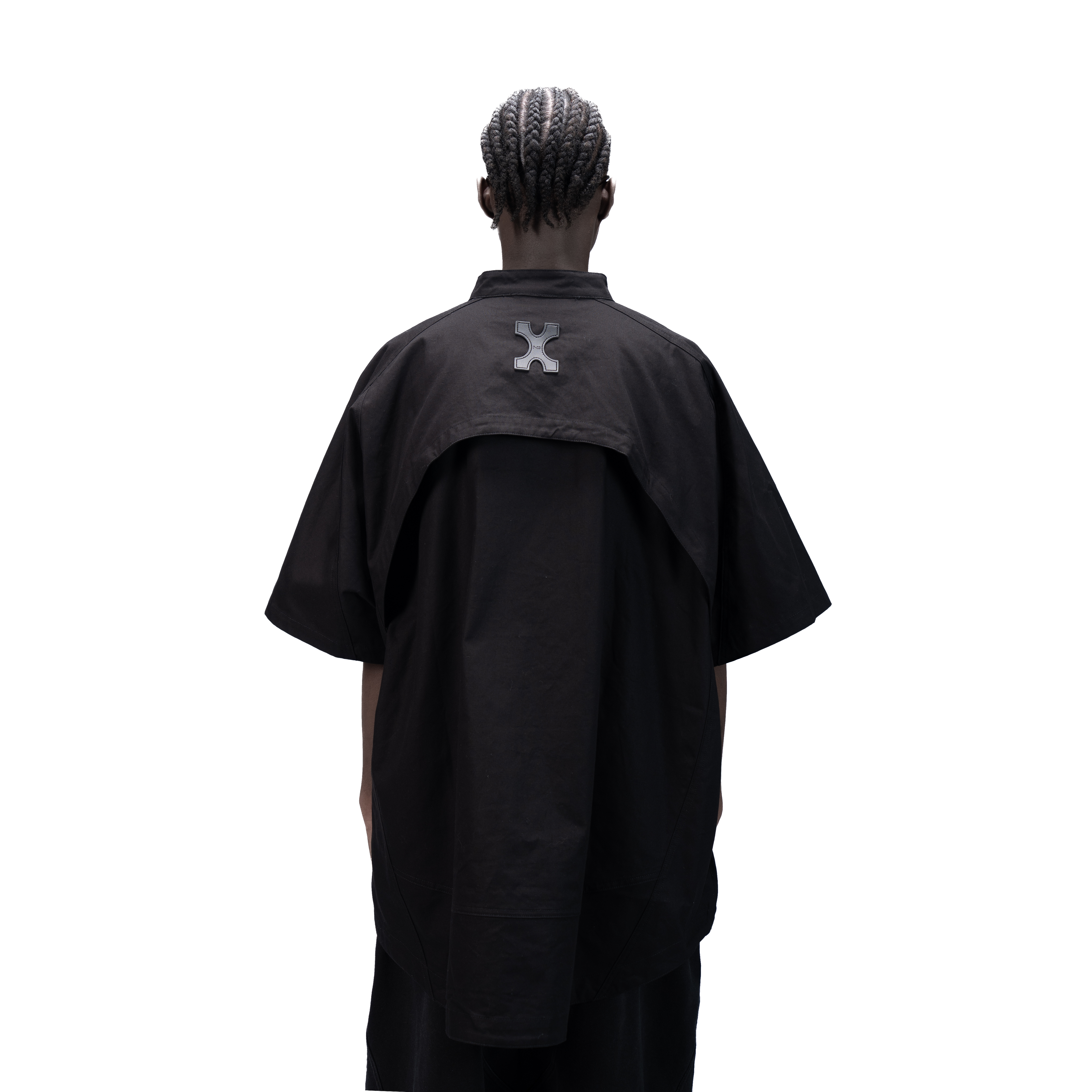 DETACHABLE S-S SHIRT - BLACK