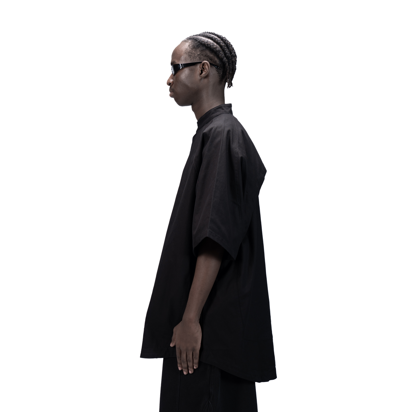 DETACHABLE S-S SHIRT - BLACK