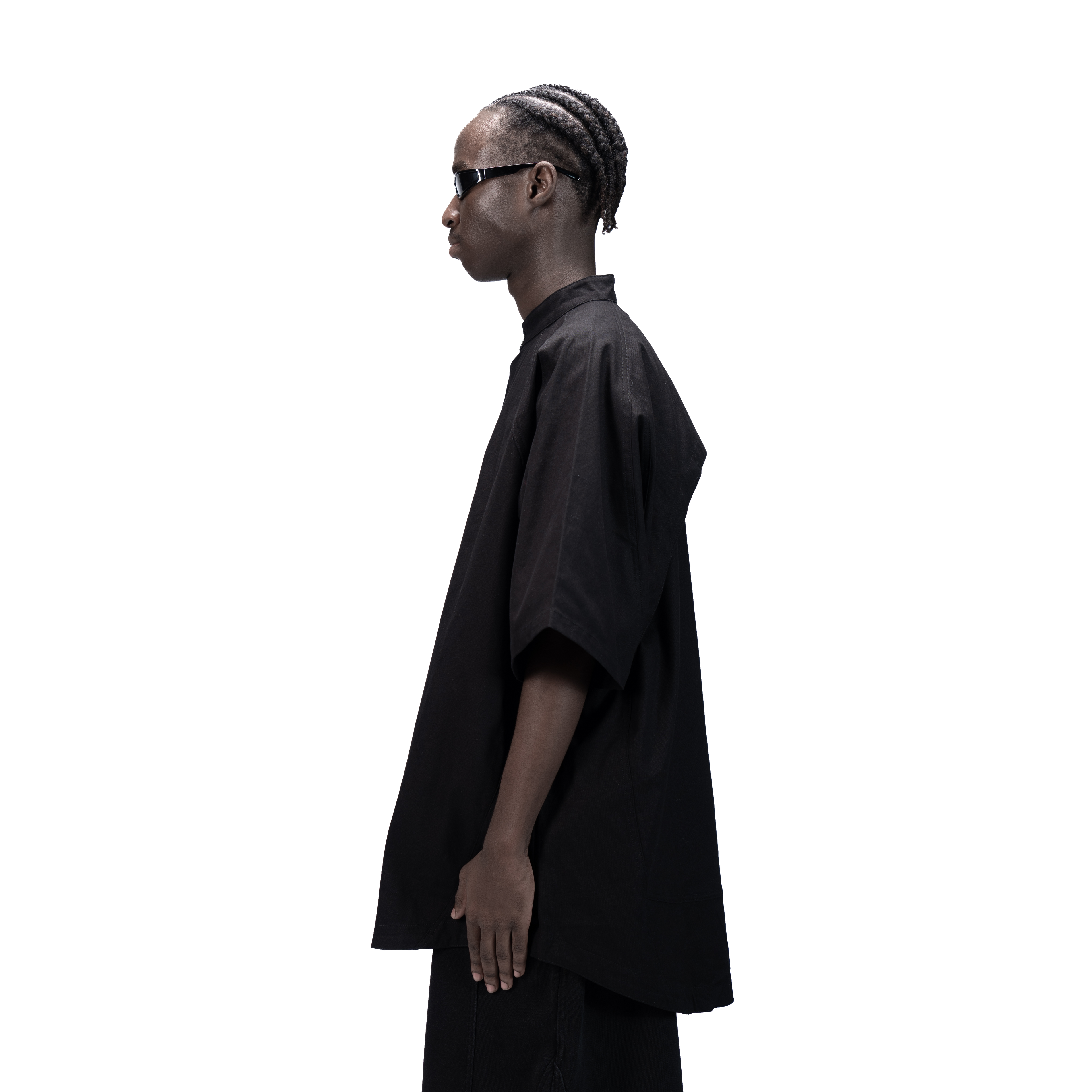 DETACHABLE S-S SHIRT - BLACK