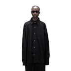 DETACHABLE L-S SHIRT - BLACK