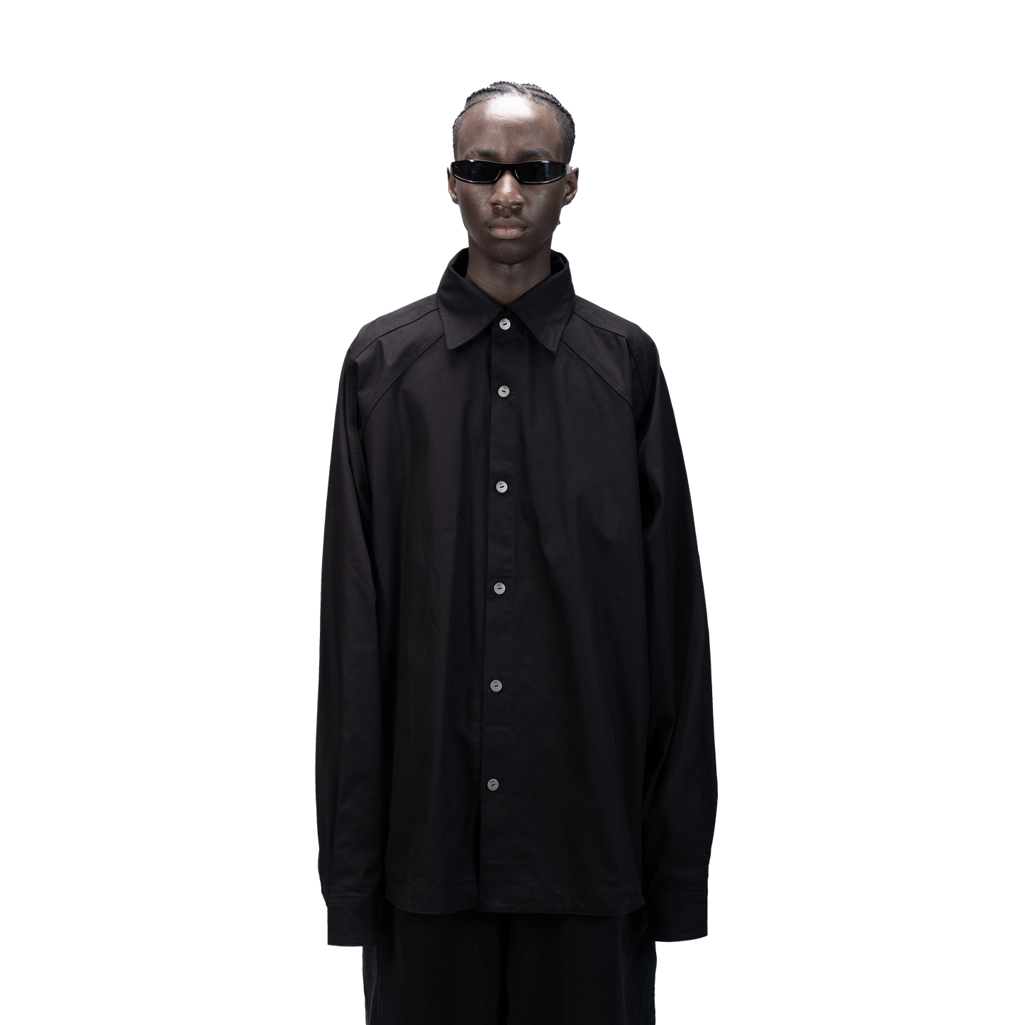 [PRE-ORDER] DETACHABLE L-S SHIRT - BLACK