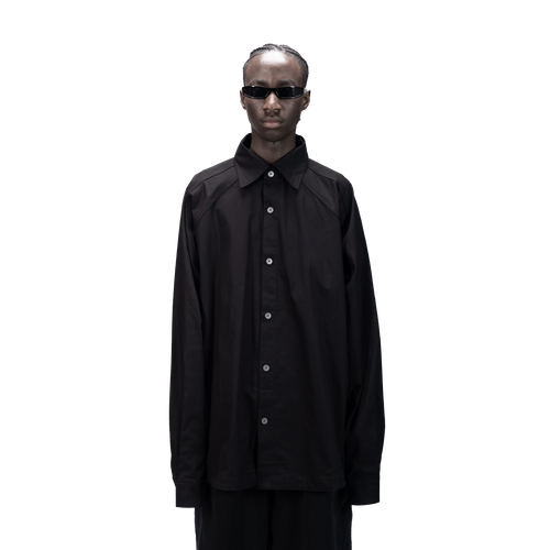 DETACHABLE L-S SHIRT - BLACK
