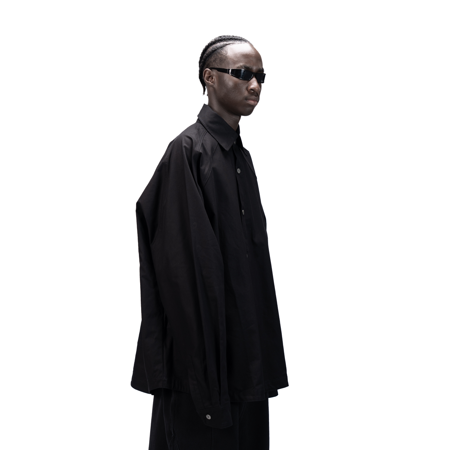 [PRE-ORDER] DETACHABLE L-S SHIRT - BLACK