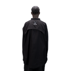 DETACHABLE L-S SHIRT - BLACK