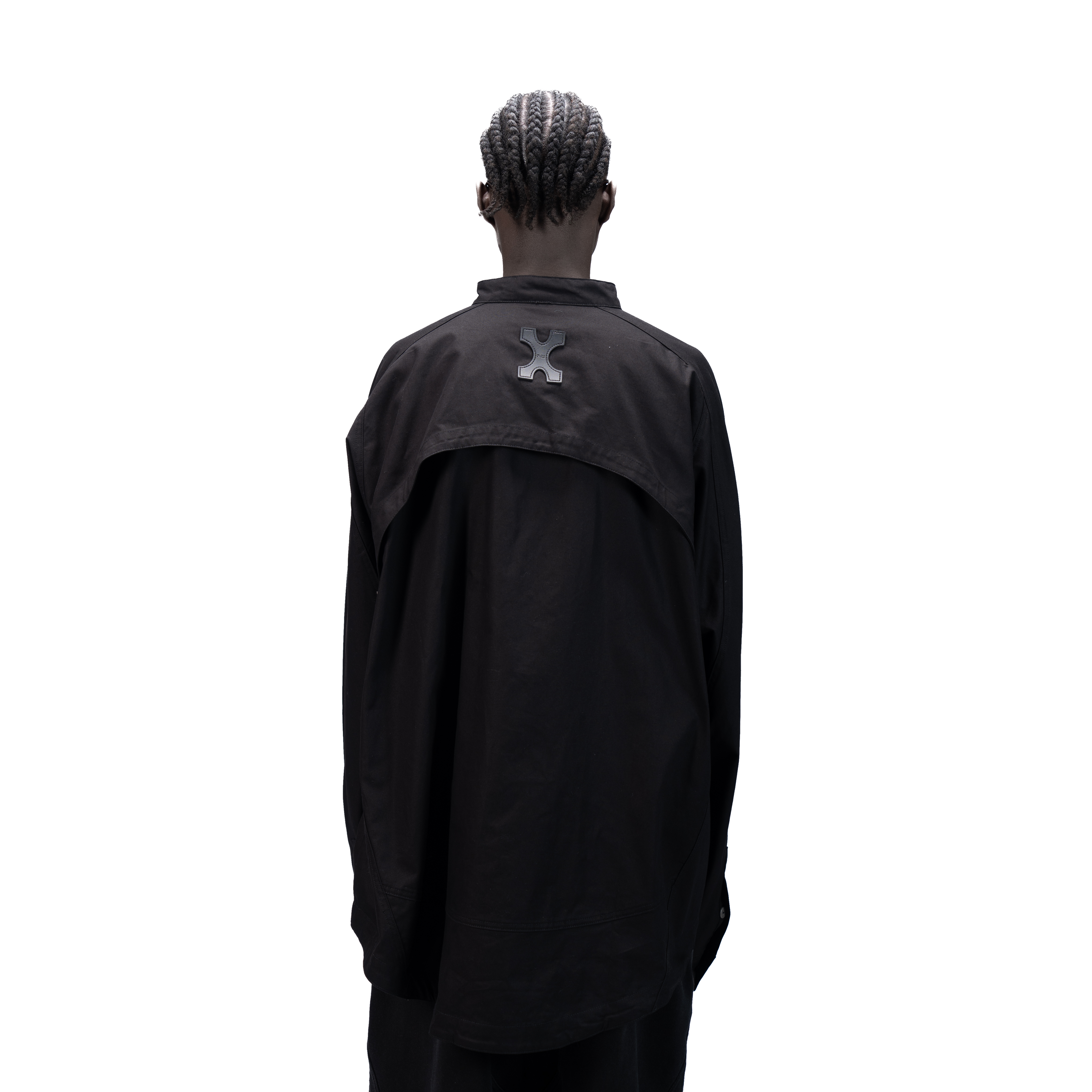 DETACHABLE L-S SHIRT - BLACK