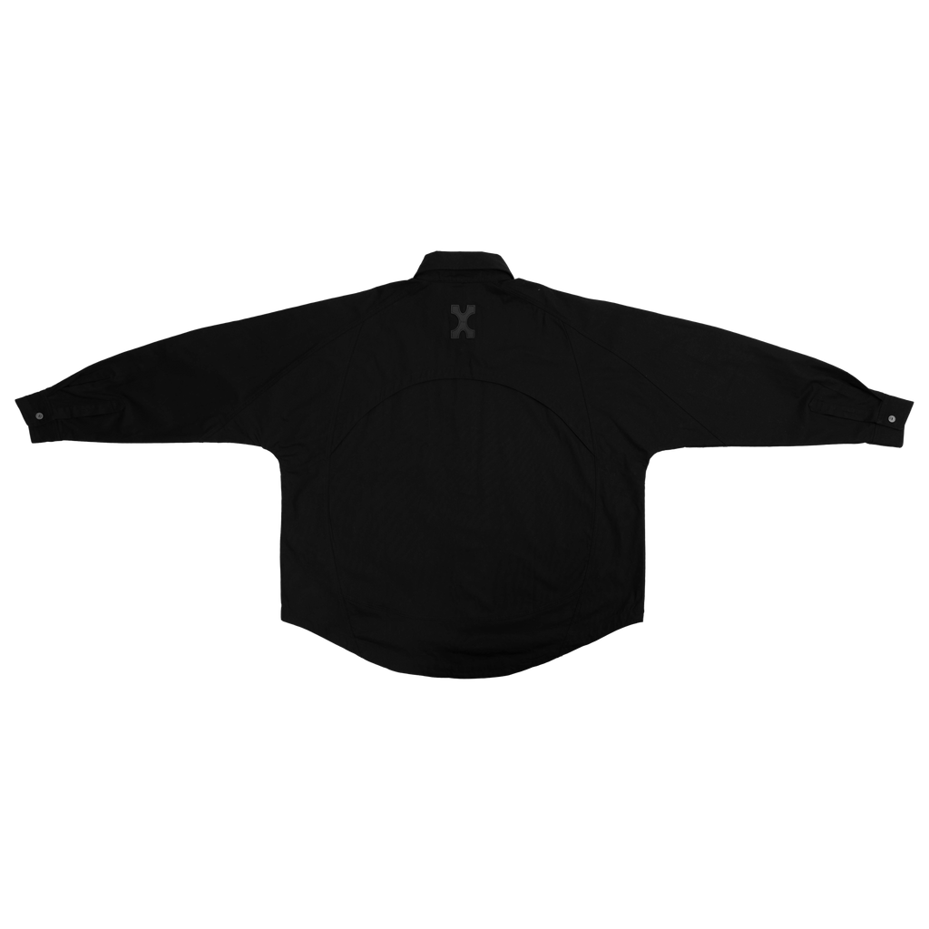 DETACHABLE L-S SHIRT - BLACK