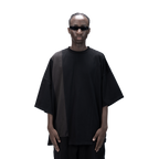 ASYMMETRICAL T-SHIRT - BLACK