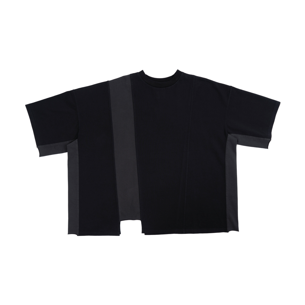 ASYMMETRICAL T-SHIRT - BLACK