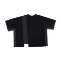 ASYMMETRICAL T-SHIRT - BLACK