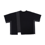 ASYMMETRICAL T-SHIRT - BLACK