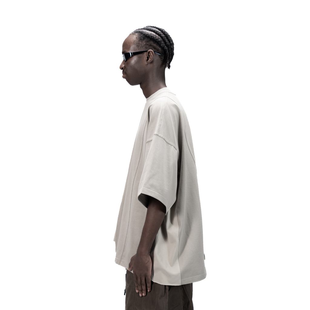 ASYMMETRICAL T-SHIRT - BEIGE