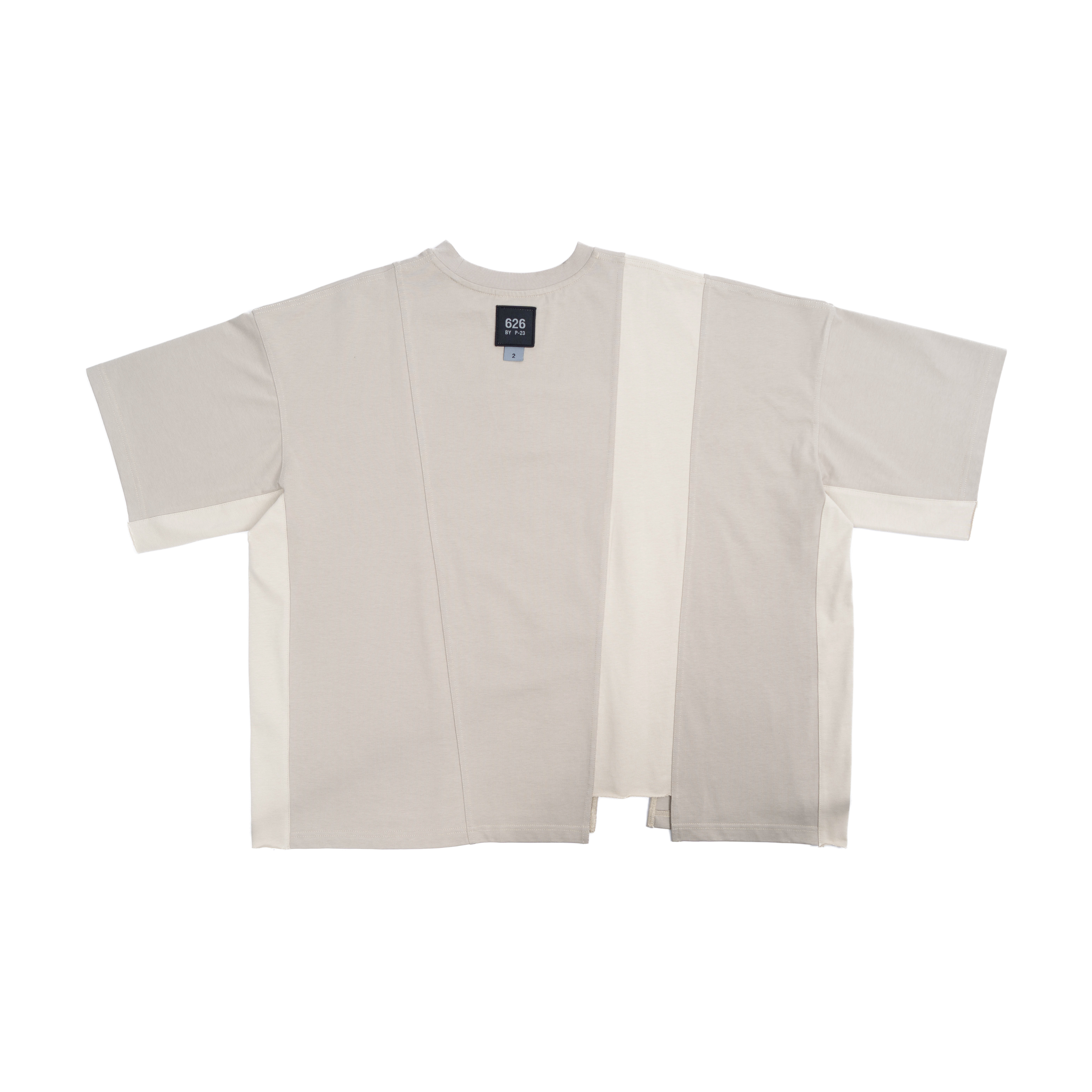 ASYMMETRICAL T-SHIRT - BEIGE
