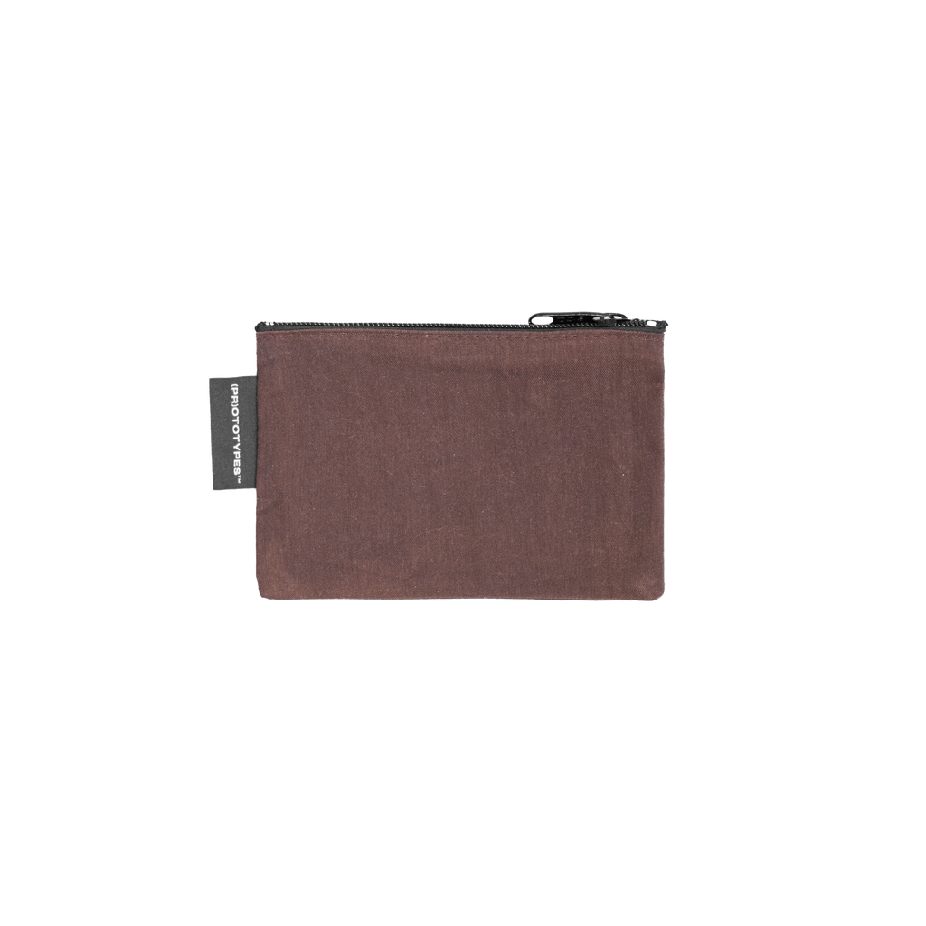 WAX CANVAS POUCH SET - DARK BROWN