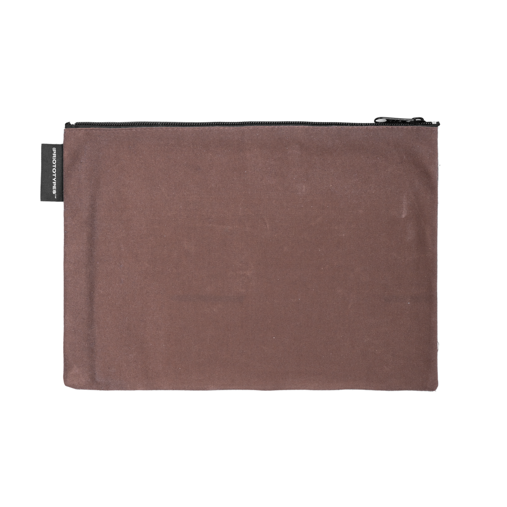 WAX CANVAS POUCH SET - BROWN