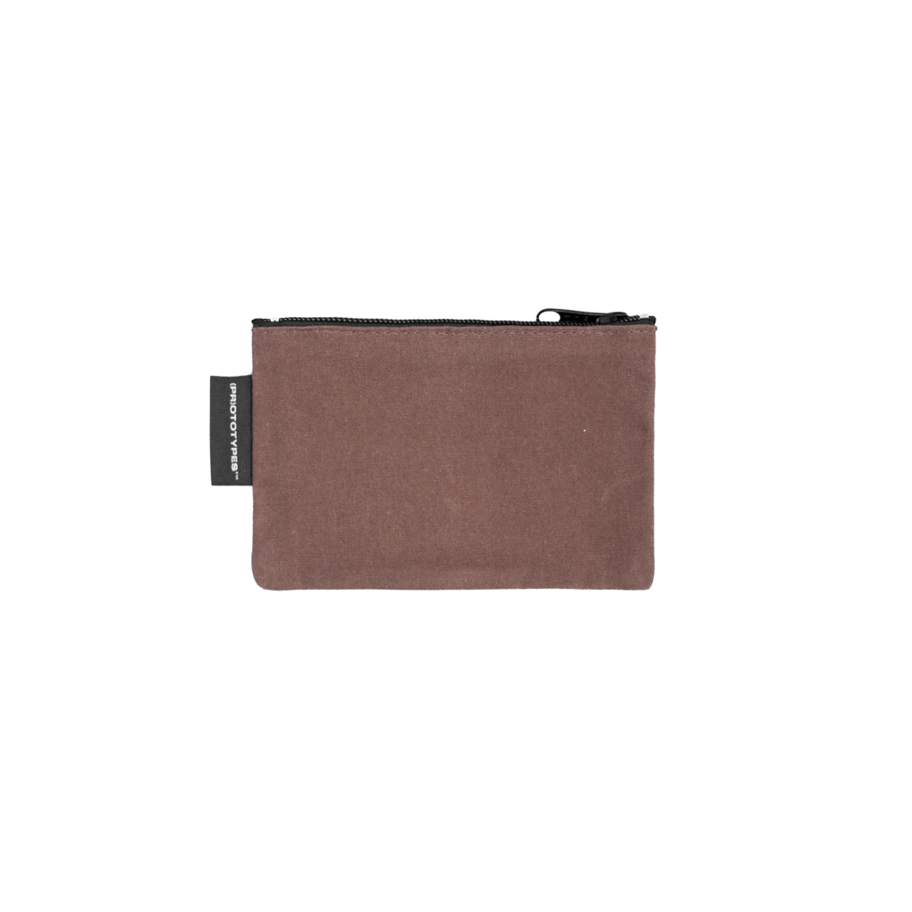 WAX CANVAS POUCH SET - BROWN