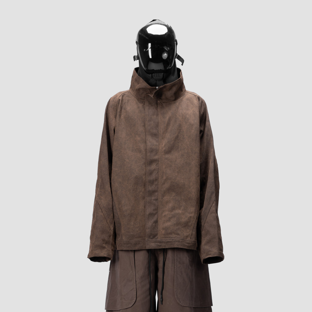 BAT PANEL PARKA - BROWN