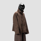 BAT PANEL PARKA - BROWN