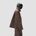 BAT PANEL PARKA - BROWN