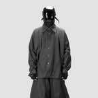 BACK PLEATED SHIRT - GREY