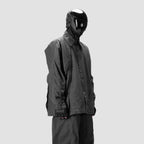 BACK PLEATED SHIRT - GREY