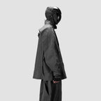 BACK PLEATED SHIRT - GREY