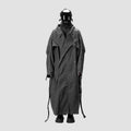 BAT PANEL TRENCH COAT - GREY