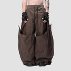 DOUBLE LAYER PANTS - BROWN