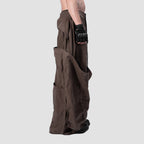 DOUBLE LAYER PANTS - BROWN