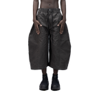 SPLIT CURVE JORTS - GREY