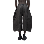 SPLIT CURVE JORTS - GREY