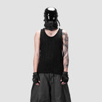 626 KNITTED SINGLET - BLACK