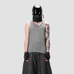 626 KNITTED SINGLET - GREY