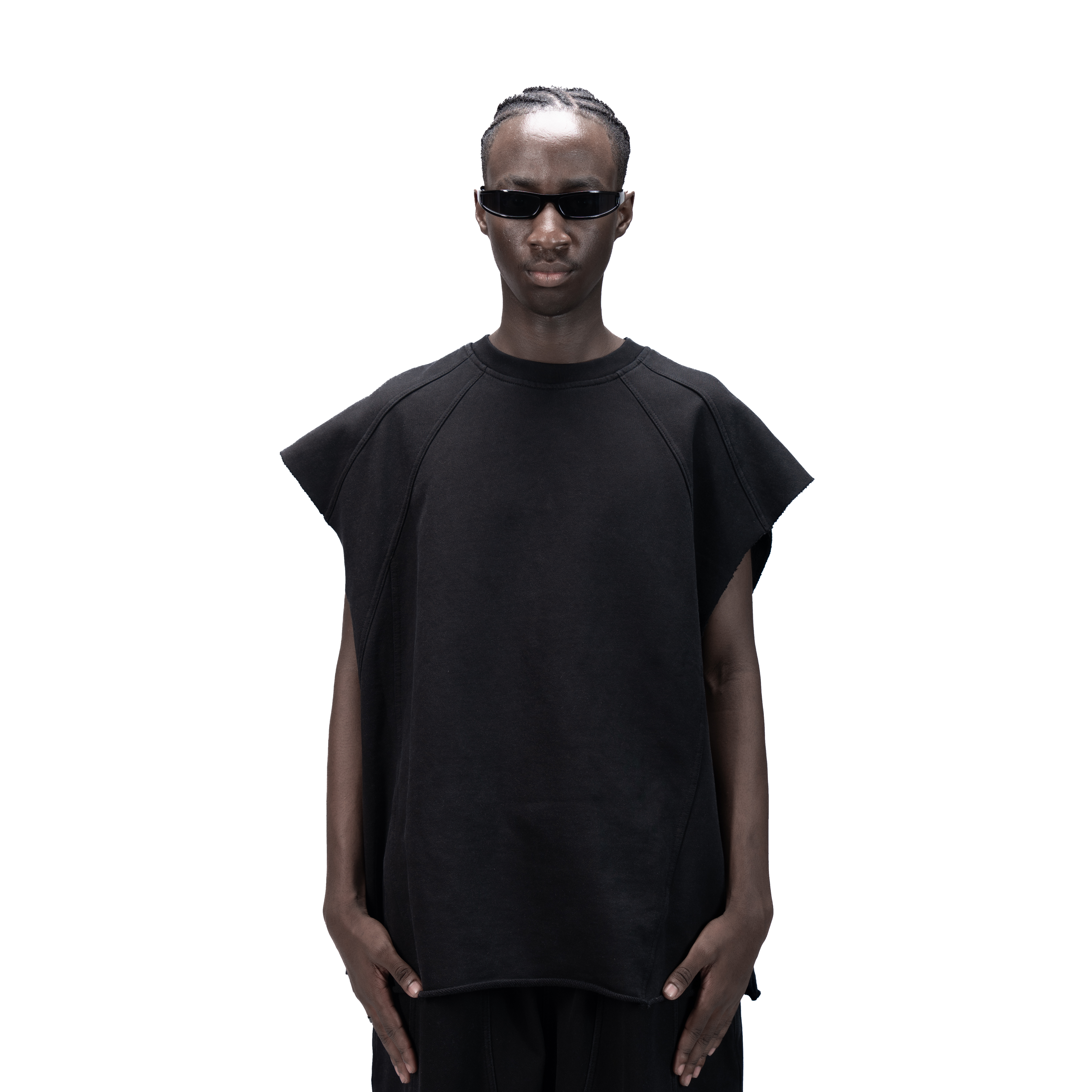 626 BAT PANEL TANK TOP - BLACK